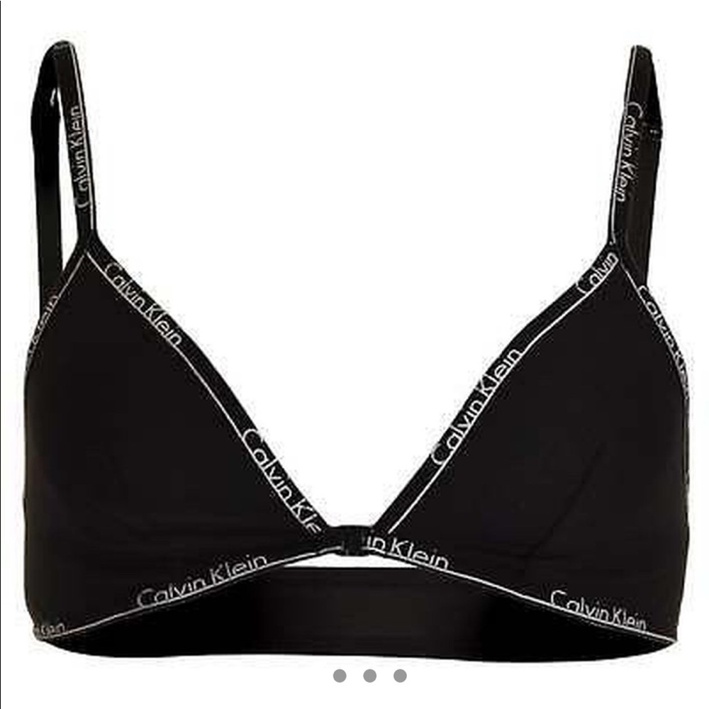 Calvin Klein CK ID front closure triangle bralette
